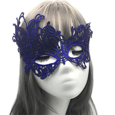 Masquerade Eye Mask Lace Masks Gothic Fancy Dress Ladies Party Props Women Men • £2.94