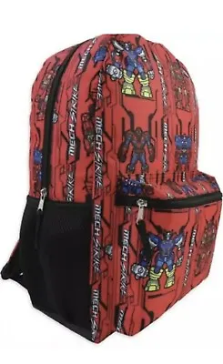 Marvel Avengers Mech Strike Backpack 17  Spider-Man Transformers School Bag 2021 • $12.76
