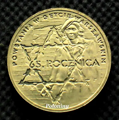 Coin Of Poland - Anniversary Of The Warsaw Ghetto Uprising World War Ii (mint) • $4.95