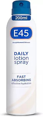 E45 Daily Lotion Spray 200 Ml – E45 Spray To Repair And Moisturise Dry Sensitive • £8.30