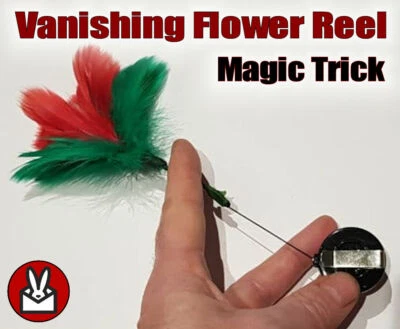 £4.99 • Buy Vanishing Flower Reel Disappearing Pull Easy Kids Magic Trick Vanish Disappear