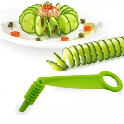 Portable Potato Spiral Cutter Twister Slicer Fruit Vegetable Cutter Kitchen Tool • £3.18