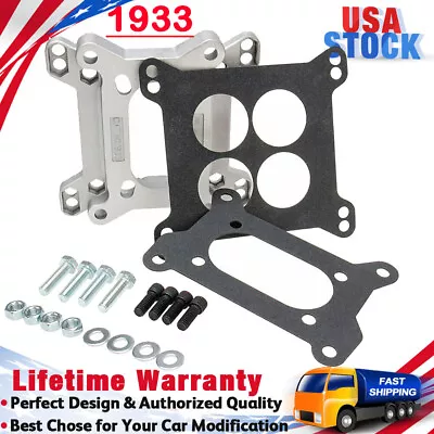 Aluminum 2 Barrel To 4 Barrel Carburetor Intake Manifold Adapter Plate 1933 NEW • $22.99