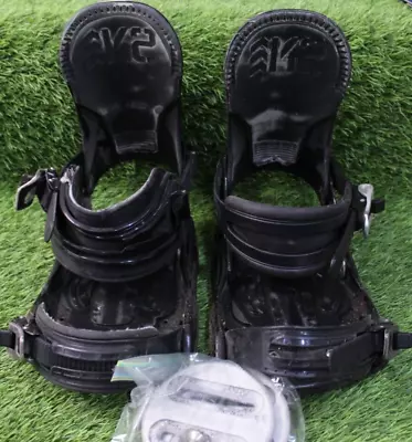 K2 Formula Snowboard Bindings W/ Mounting  NO SIZE MARKED HEAVILY USED **READ** • $29.99