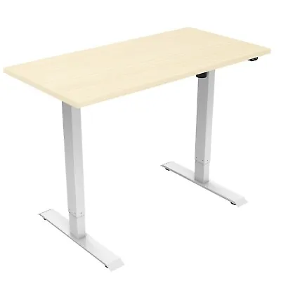 £330 • Buy NOVA Vector Electric Height Adjustable Sit Stand / Standing Desk, 1600mm, MAPLE