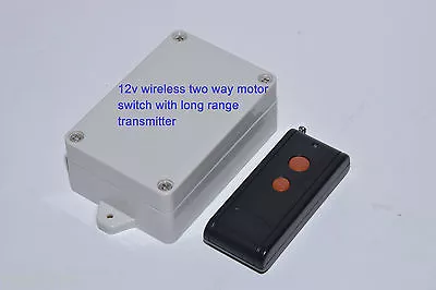 12V Dc Momentary Forward Reverse Motor Controller With Long Range Remote RM66P • $33