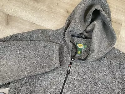 VINTAGE Cabelas Hooded Polartec Fleece Jacket Sweatshirt Adult Size XL Tall Zip • $14.99