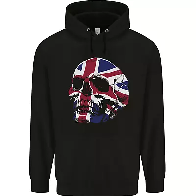 Union Jack Skull Mens 80% Cotton Hoodie • £19.99