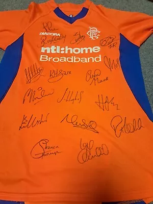 £70 • Buy Rangers 2002 - 2003 Signed Shirt 