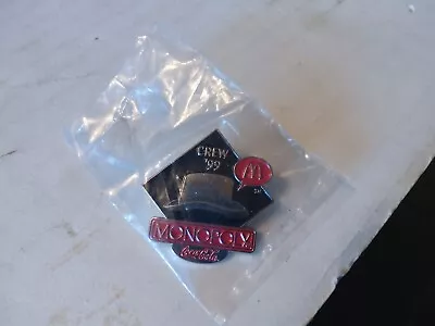 McDonald's Crew '99 Monopoly/ Coca-Cola Pin; Top Hat • $5.95