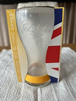 Coca Cola Commemorative Glass & Yellow Wristband London 2012 Olympic Games Boxed • £4.99