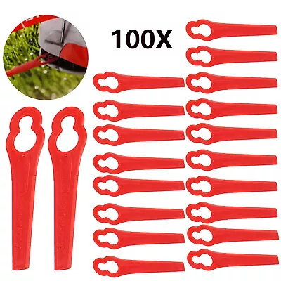 100 PCS Grass Trimmer Blades Ozito Plastic For Crop Garden Weed Lawn BOSH KULLER • $16.85