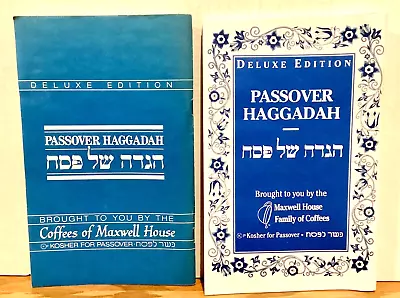 2 Copies Passover Haggadah By Maxwell House 1989 1997 Same Text Different Covers • $9.99