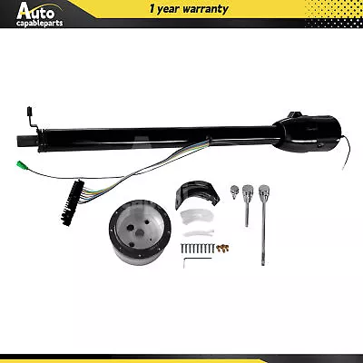 32  Steering Column Stainless Tilt Chevy GM Street Hot Rod Black • $173.99