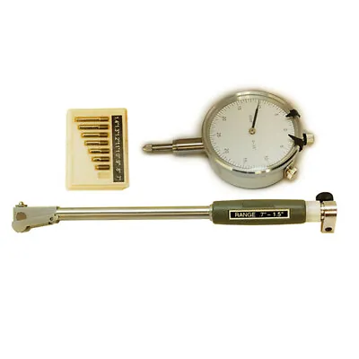 0.7-1.5'' Dial Indicator Bore Gage Set .0005 GRAD Gauge  Engine Cylinder Hole • $63.99