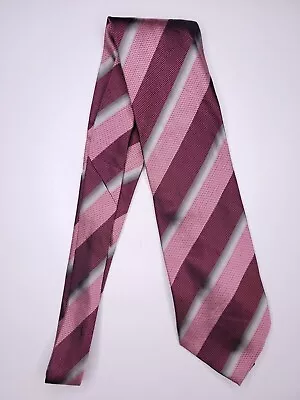 Kenneth Cole Mens Formal Necktie 58 Lx4 W Pink/Magenta Neck Tie • $13.60