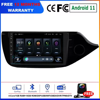 For Kia Ceed 2012-2016 Wifi Head Unit Car Radio GPS Sat Nav Andoid 12 DAB+Stereo • £165.99