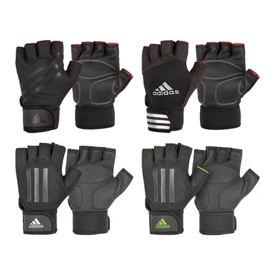 £15.99 • Buy Adidas Weight Lifting Gloves Padded Gym Workout Fitness Exercise Wrist Strap