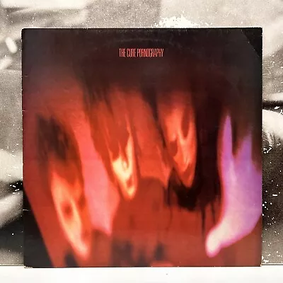 The Cure – Pornography LP + Insert VG Ex- 1986 UK 2nd Press Fiction Fixd 7 • $72.18