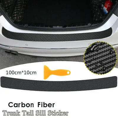 1x Car Rear Bumper Edge Protector Corner Trim Carbon Fiber Sticker Accessories • $8.79