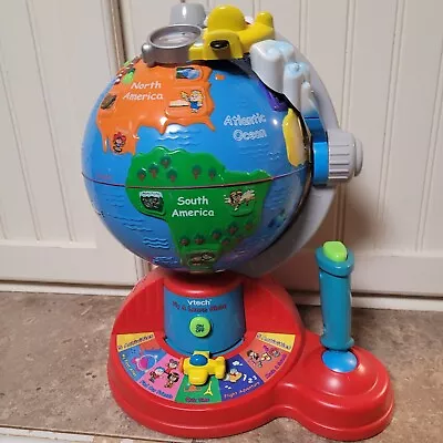 VTech Fly And Learn Globe Atlas Children Educational Interactive Works READ • $19.20