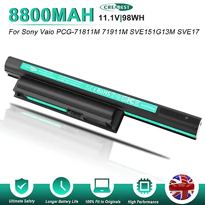 £229.91 • Buy VGP-BPL26 VGP-BPS26 VGP-BPS26A Battery For Sony VAIO SVE17115 PCG-61712T CB100C