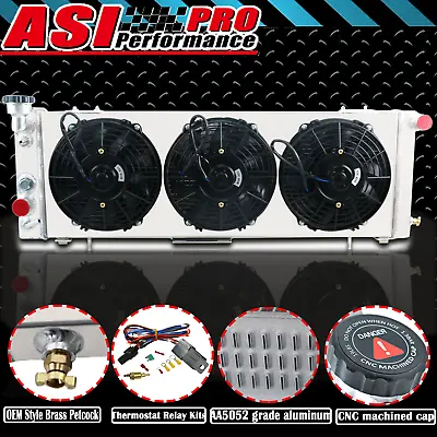 ASI 3 ROWS Radiator Shroud Fan Fit 1991-2001 2000 98 Jeep Cherokee XJ 4.0L AT • $151.05