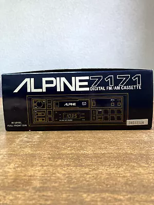 Brand New Extremely Rare Alpine 7171 Car Audio Stereo Digital Fm/am Cassette • $649.99