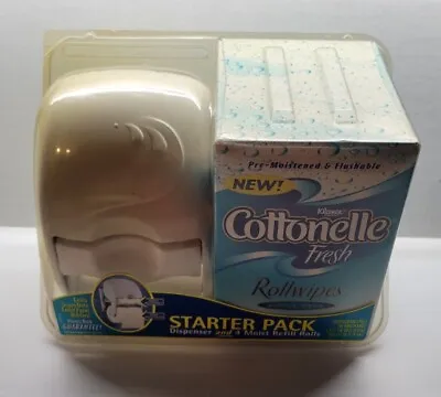 NOS Kleenex Cottonelle Starter Pack Fresh Rollwipes Dispenser And 4 Rolls  • $59.82