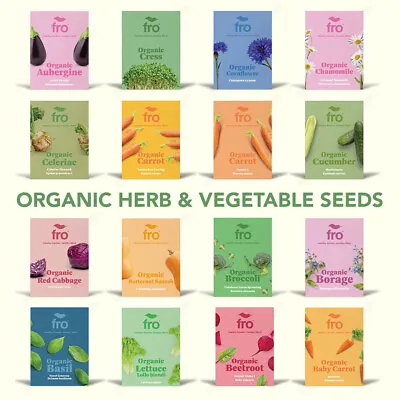 £1.99 • Buy Organic Vegetable Seeds - 20+ Varieties - Basil - Chamomile - Carrot - Tomato ✅
