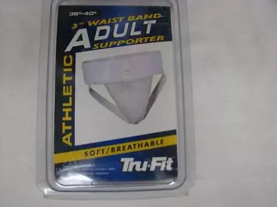 Vintage Jockstrap White  Tru-fit  Athletic Supporter Large NIP • $25