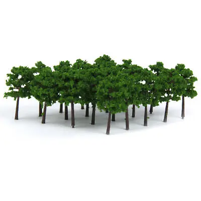 40pcs Plastic Model Tree  Forest Greenery Plants Z Gauge • £7.63