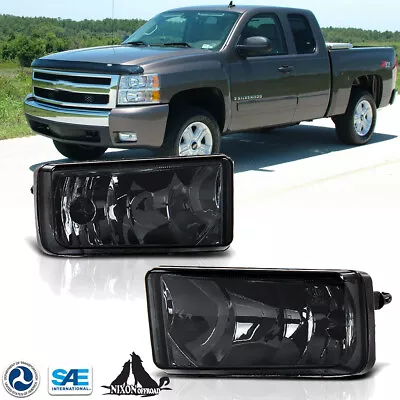 For 07-13 Chevy Silverado/Tahoe/Avalanche Fog Light Smoke Driving Bumper Lamps • $32.99