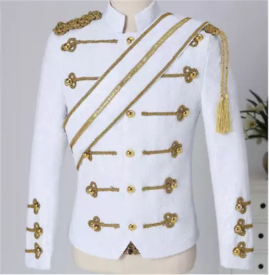 Michael Jackson Bad Concert Black White Jacket Stage Costumes Men Women Adult • $70.85