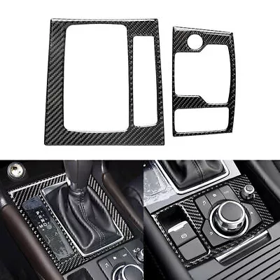 For Mazda 3 Axela 2014-2016 Carbon Fiber Interior Gear Shift Panel Cover Trim • $24.88