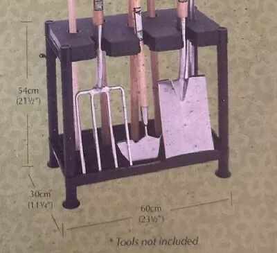 Tools Tidy Holder Stand 2 Shelf Unit Storage Rack Garden Shed Garage Organiser • £18.95