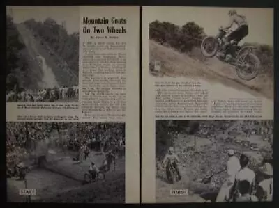 1954 Muskegon National Motorcycle Hill Climb Mt Garfield Michigan Pictorial • $7.99