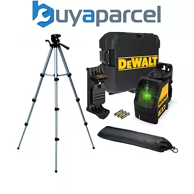 Dewalt DW088CG Green Cross Line Laser Level Self Levelling + Bracket + Tripod • £176.99