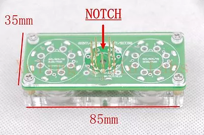 1pc Dual Gold Plated 6J5 L63 TO ECC88 6922 Tube Converter Adapter Fixed B9A Ver • $19.90