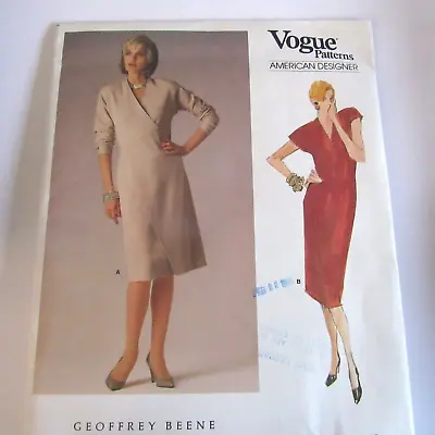 Vintage Sewing Pattern VOGUE American Designer Geoffrey Beene # 1670  SZ 10 FF • $9.99