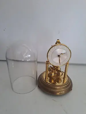 £19.99 • Buy Vintage, Kein Anniversary Clock, Glass Dome, No Key Untested