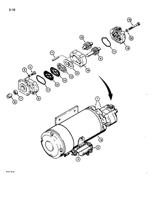 NOS Case NH Parker MW24C Auxiliary Steering Pump Gear P/N N9276 695155 • $47.20