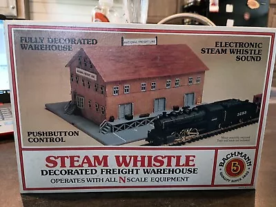 Bachmann Steam Whistle Decorated Freight Warehouse Train Transportation • $15