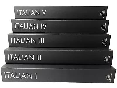 Pimsleur ITALIAN Levels 1 2 3 4 & 5 -  Gold Edition Audio Course (80 CD's) • £57.99