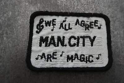 Manchester City Football Sport Woven Cloth Patch Badge (L50S) • £4.99