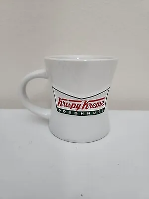 Krispy Kreme Doughnuts Raised Logo Heavy Ceramic 16 Oz Coffee Mug Diner Style • $9.98