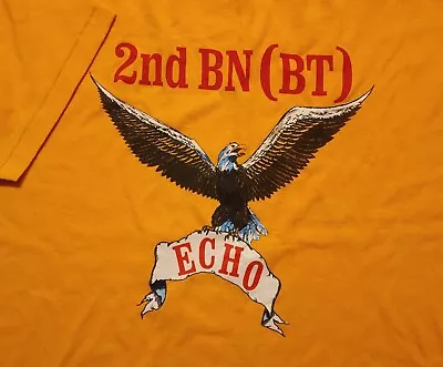 Vintage 1980-90s Echo Company 2nd Battalion USMC 50/50 Made In USA XL Shirt • $22