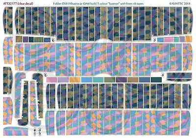 Aviattic ATT32177 1/32 Fokker DVII Albatros OAW 5 Collozenge Linen Rib Tapes • $30.68