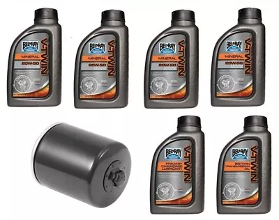 Oil Change Kit Bel-Ray HARLEY 4 Quart 20w-50Primary Transmission V-Twin KN-170 • $77.39