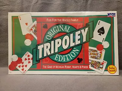 Tripoley The Original Game Of Michigan Rummy Hearts Poker 1997 Sealed READ • $24.99